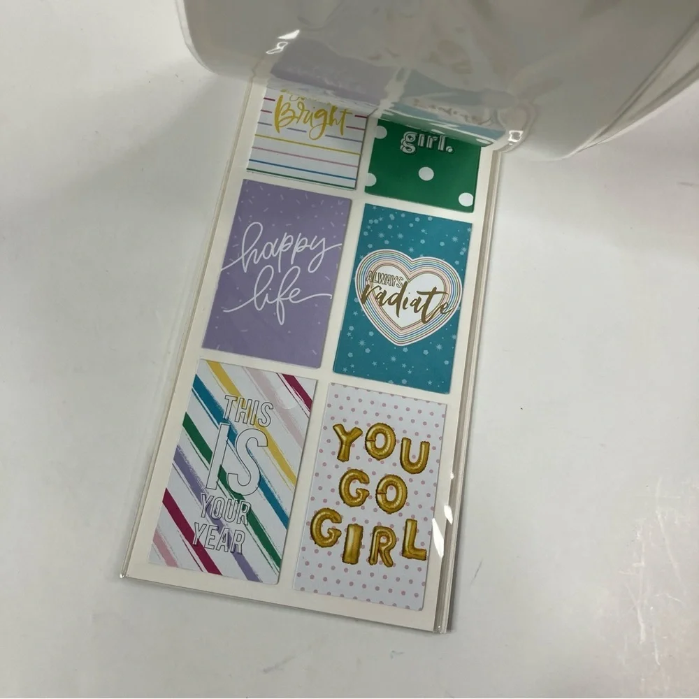3/$30 The Happy Planner Journaling Stickers- QUOTES- 25pcs- Colorful/Positivity